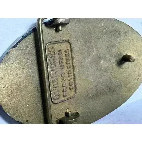 CANDELARIA PARTNERS MINE Solid Brass Metal Belt Buckle Dynabuckle - Picture 5 of 6